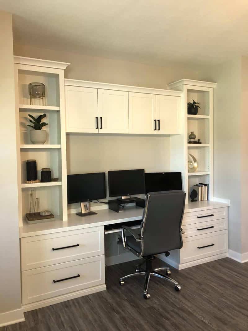 Built In Office Cabinets For Our Home Office