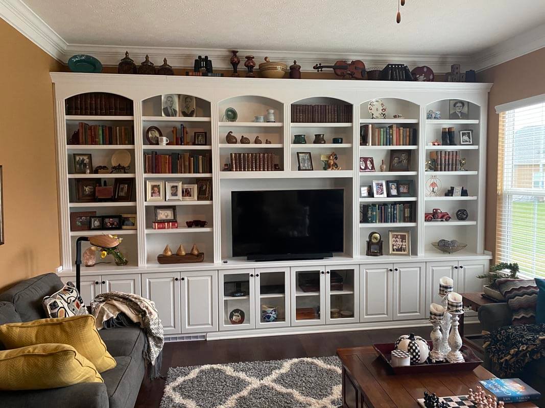 custom media center cabinet Indianapolis