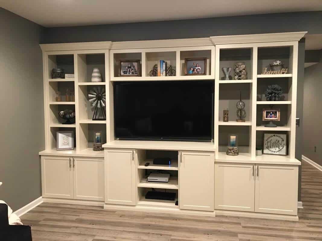 custom built media Center & Cabinets Indianapolis