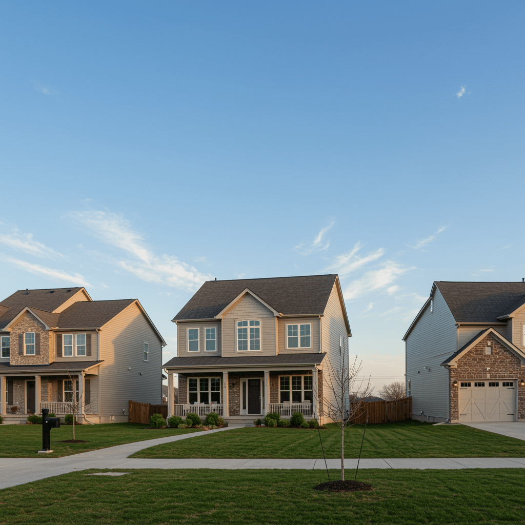 Fishers, IN upscale neighborhood with custom cabinet and closet features in modern homes by Innovative Cabinets & Closets, serving Westfield and surrounding areas