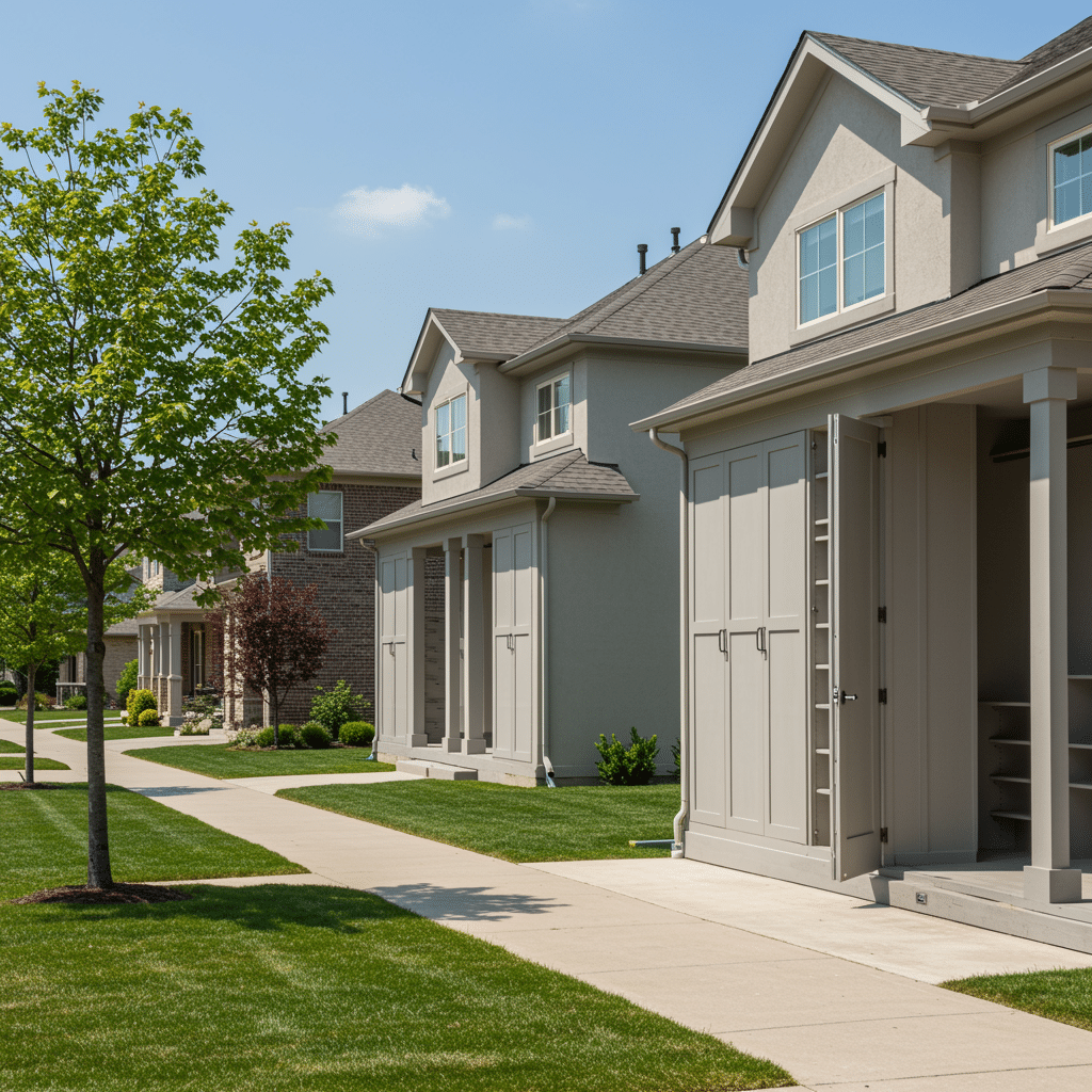 Custom cabinet and closet features in upscale Indianapolis neighborhood homes, showcasing elegant built-in storage solutions by Innovative Cabinets & Closets serving Westfield, IN